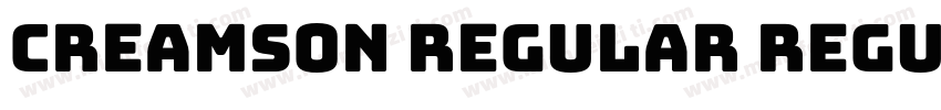 Creamson Regular Regular字体转换